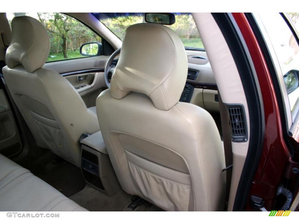 2001 S80 T6 - Venetian Red Metallic / Taupe/Light Taupe photo #44