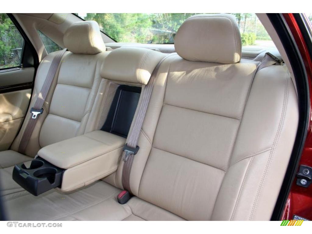2001 S80 T6 - Venetian Red Metallic / Taupe/Light Taupe photo #49
