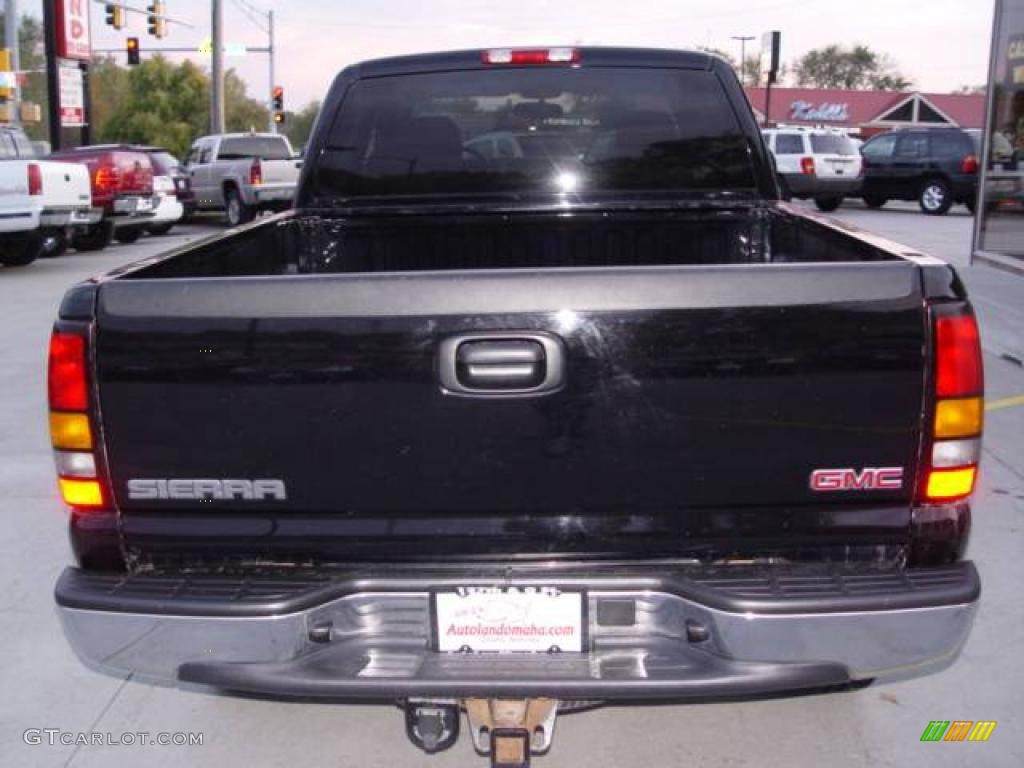 2005 Sierra 1500 SLE Crew Cab 4x4 - Onyx Black / Dark Pewter photo #10