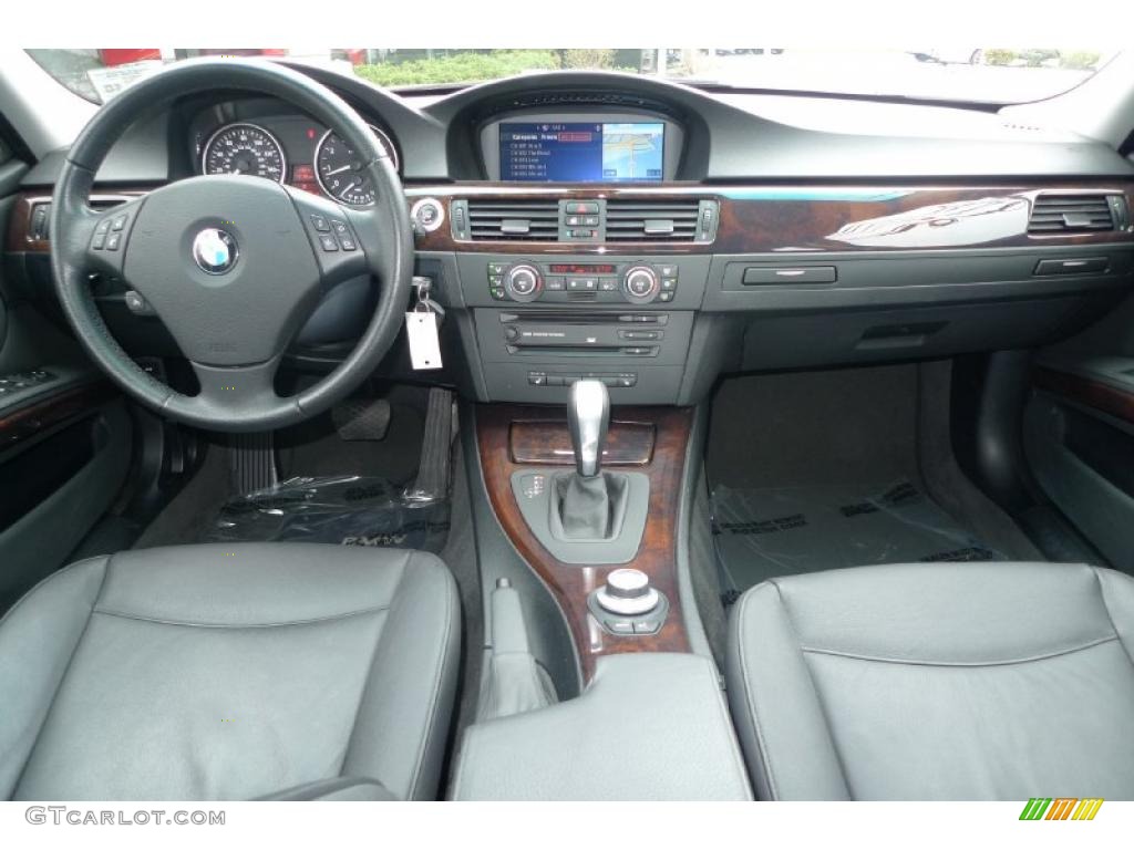 2007 3 Series 328xi Sedan - Black Sapphire Metallic / Grey photo #7