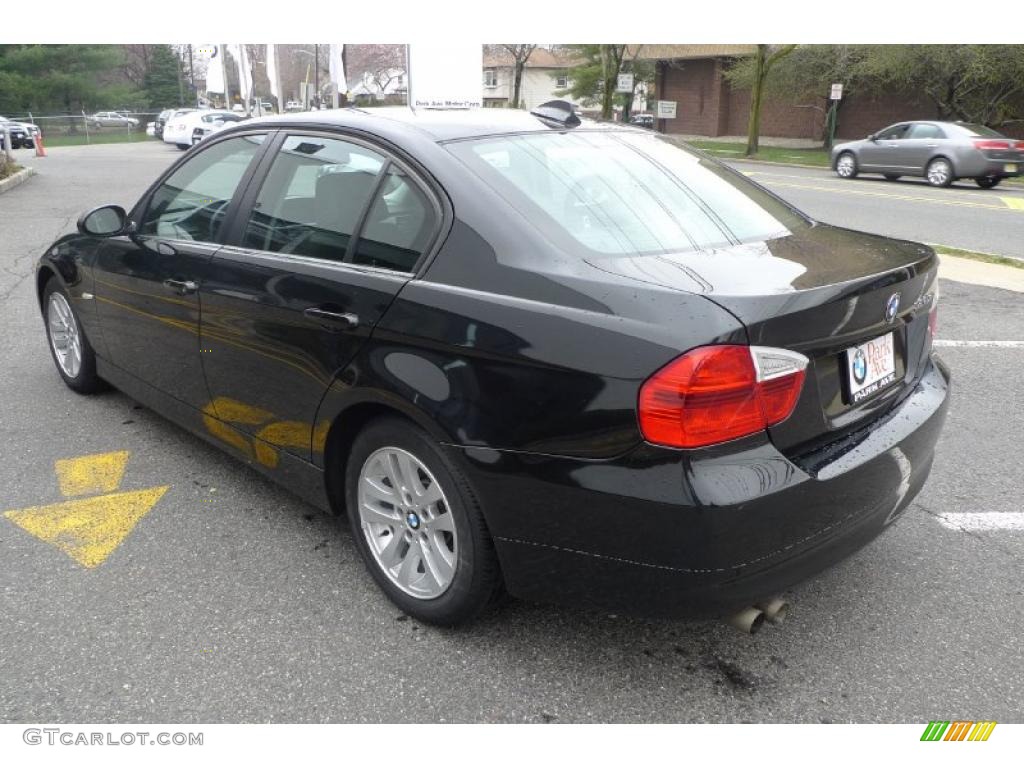 2007 3 Series 328xi Sedan - Black Sapphire Metallic / Grey photo #13
