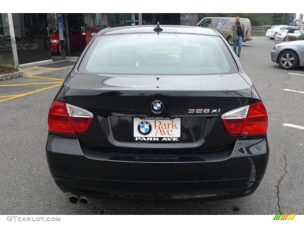 2007 3 Series 328xi Sedan - Black Sapphire Metallic / Grey photo #16