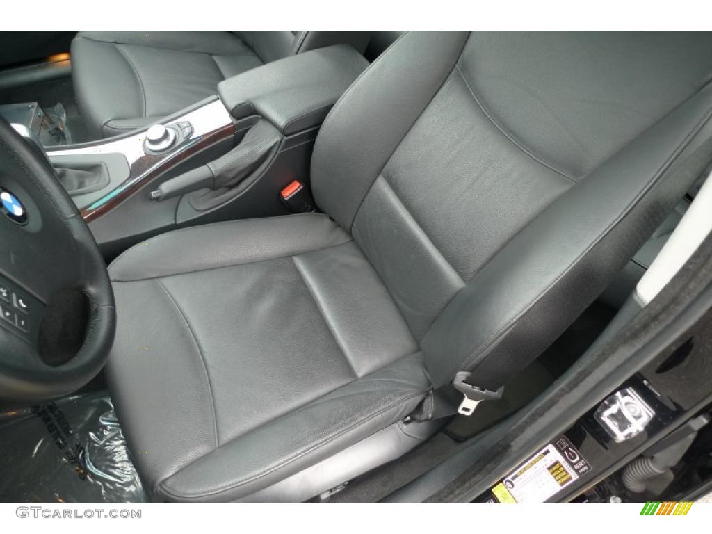 2007 3 Series 328xi Sedan - Black Sapphire Metallic / Grey photo #28