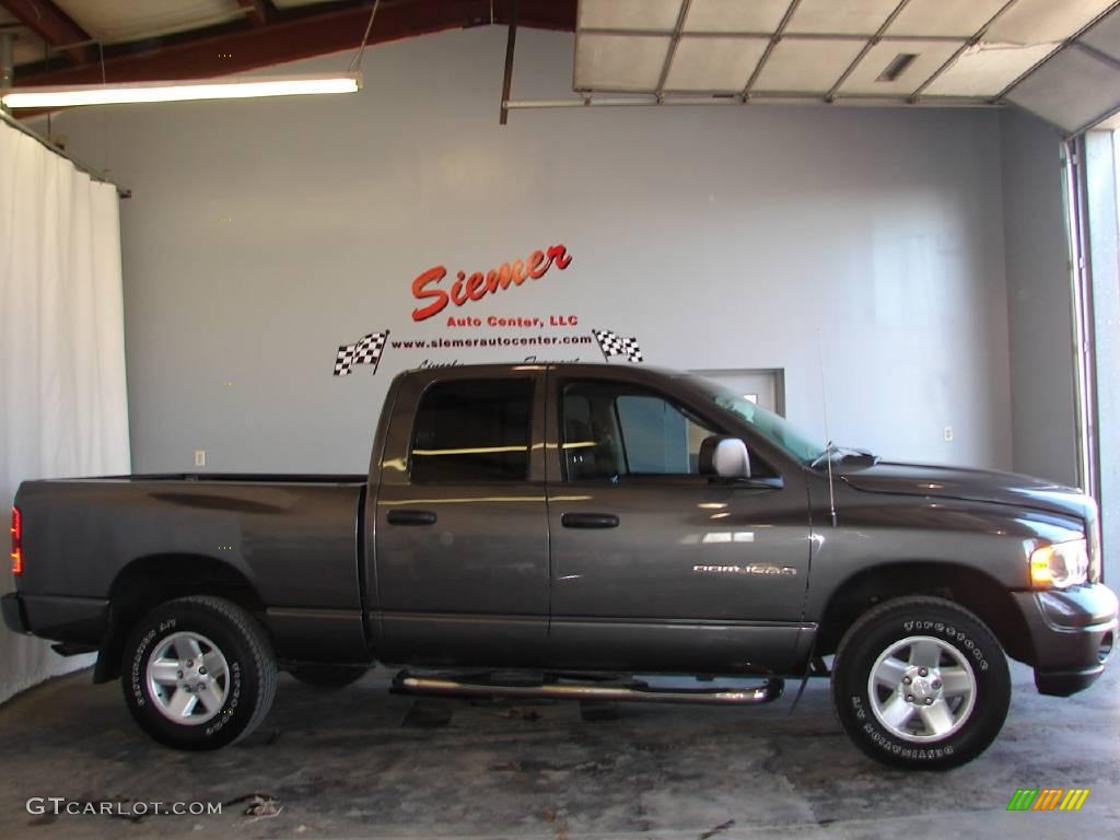 2003 Ram 1500 SLT Quad Cab 4x4 - Graphite Metallic / Dark Slate Gray photo #1