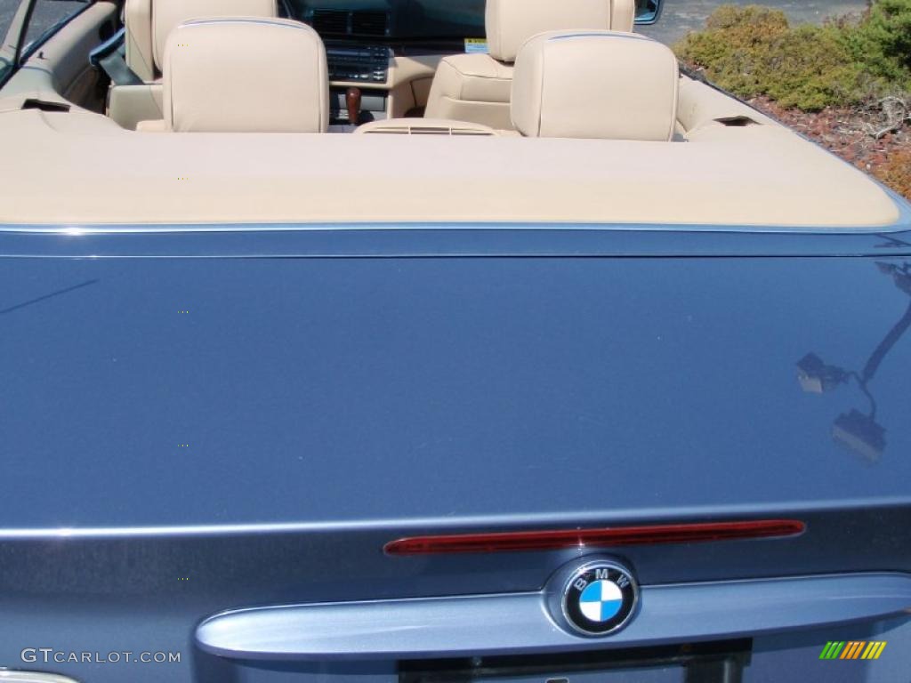 2003 3 Series 325i Convertible - Steel Blue Metallic / Sand photo #16