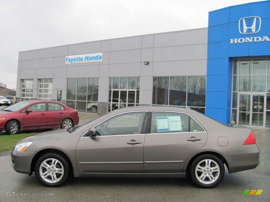 2007 Accord EX-L Sedan - Carbon Bronze Pearl / Ivory photo #2