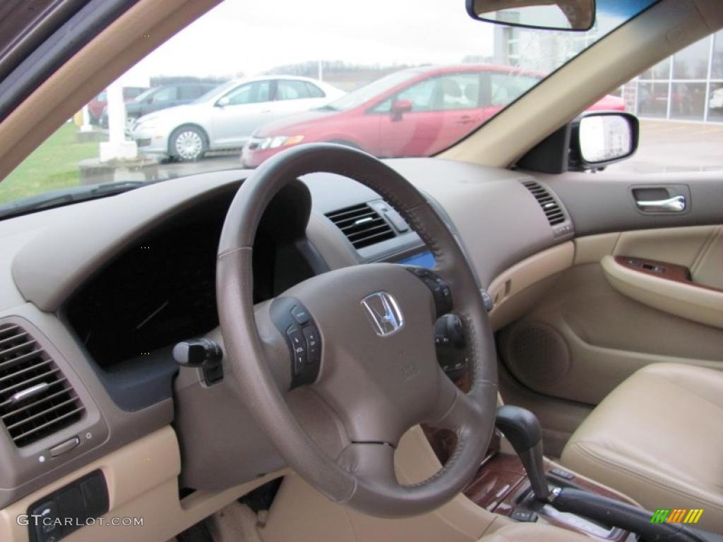 2007 Accord EX-L Sedan - Carbon Bronze Pearl / Ivory photo #8