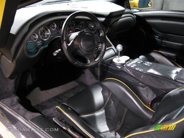 Black Interior 2001 Lamborghini Diablo 6.0 Photo #275275