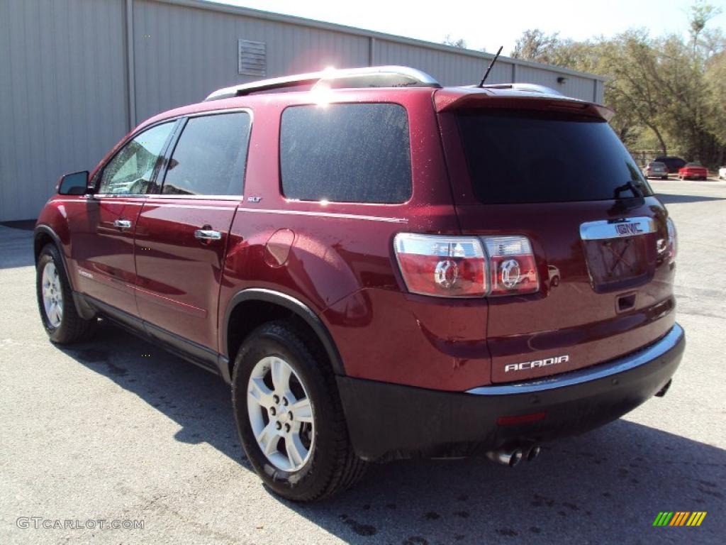 2007 Acadia SLT - Red Jewel Tintcoat / Titanium photo #3