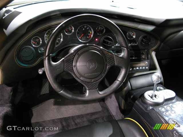 2001 Lamborghini Diablo 6.0 Black Steering Wheel Photo #275282