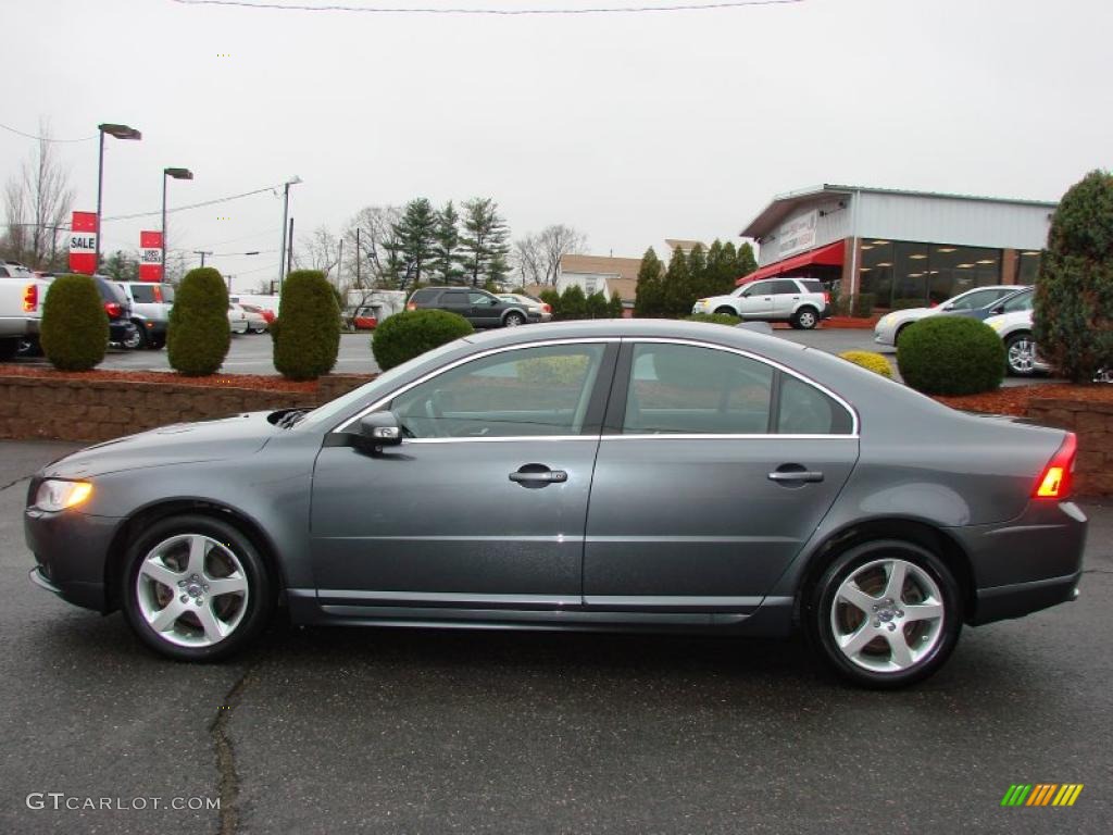 2008 S80 T6 AWD - Titanium Gray Metallic / Anthracite Black photo #2