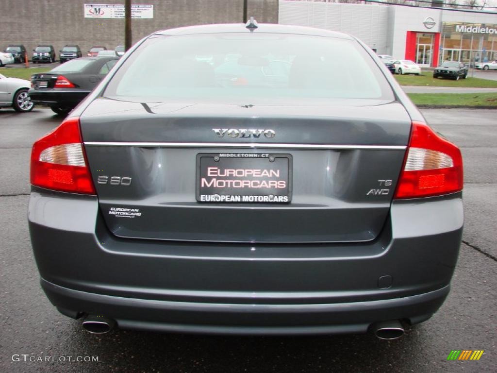 2008 S80 T6 AWD - Titanium Gray Metallic / Anthracite Black photo #8