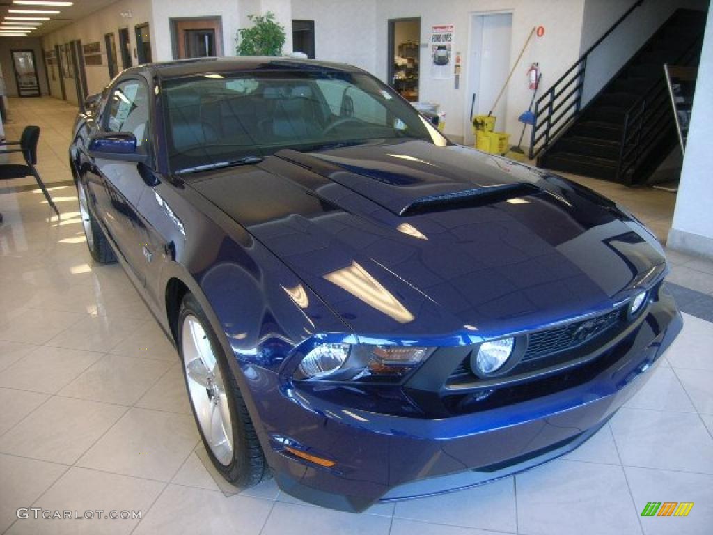 2010 Mustang GT Premium Coupe - Kona Blue Metallic / Charcoal Black photo #1