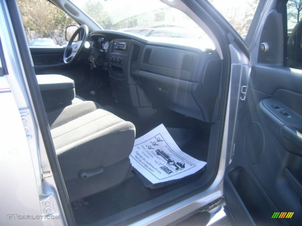 2003 Ram 1500 SLT Quad Cab 4x4 - Bright Silver Metallic / Dark Slate Gray photo #18