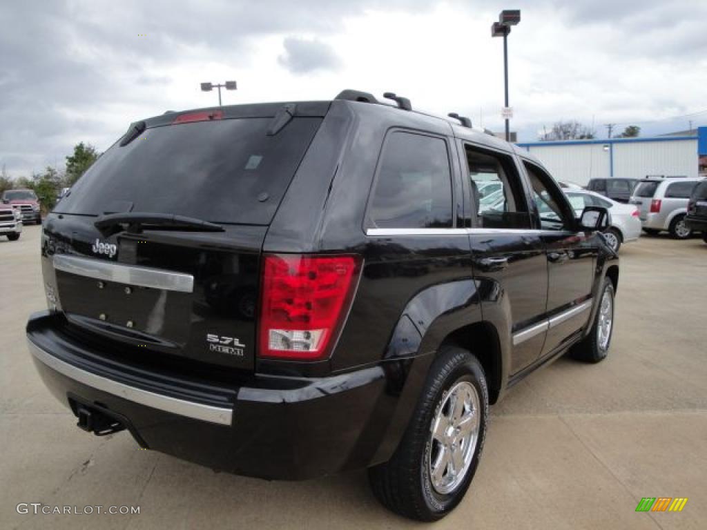 2006 Grand Cherokee Overland 4x4 - Black / Medium Slate Gray photo #3