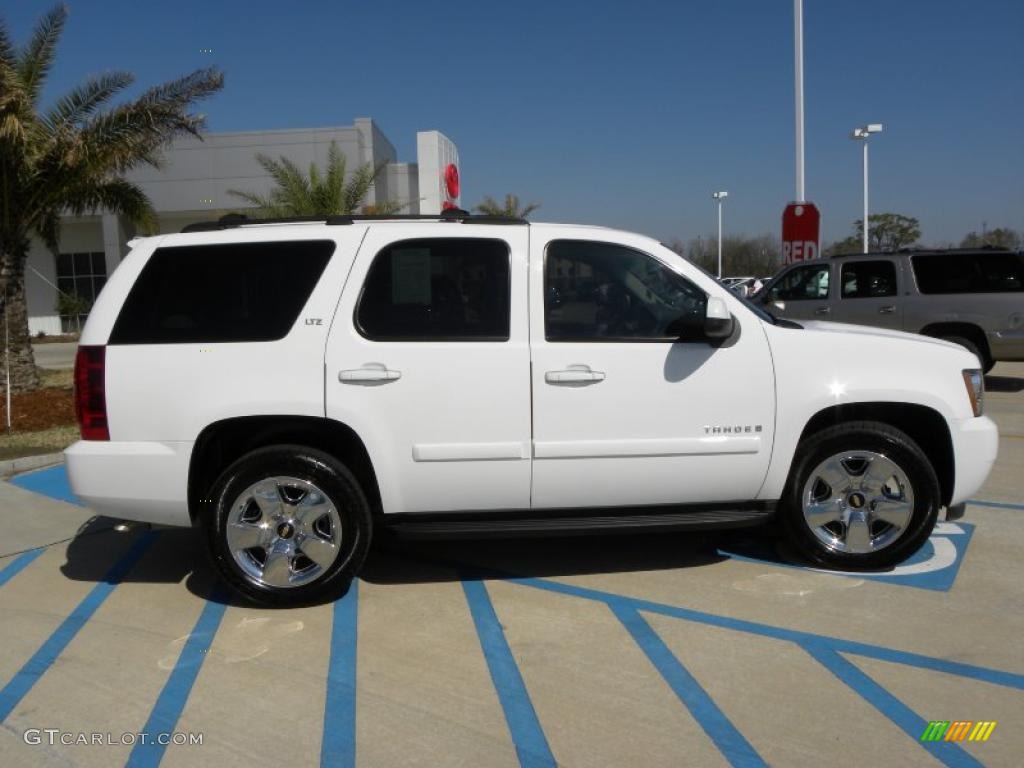 2007 Tahoe LTZ - Summit White / Light Titanium/Ebony photo #6