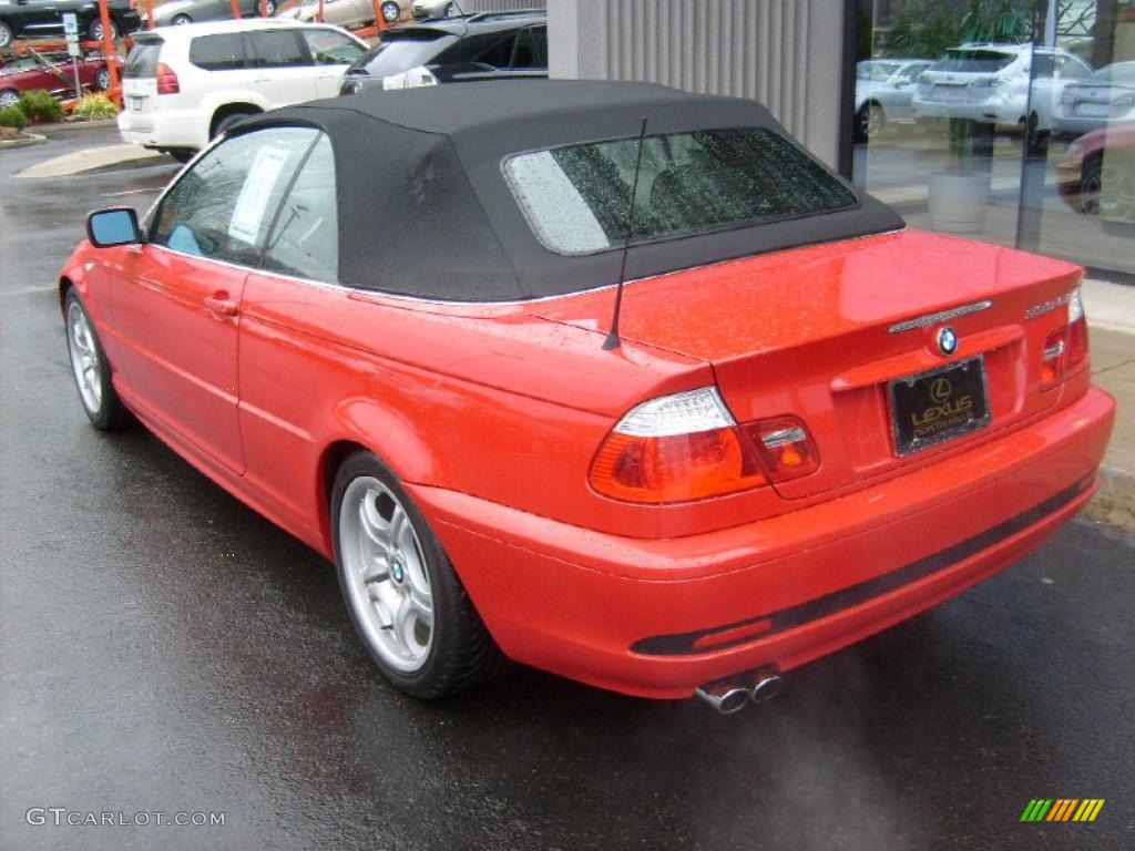 2006 3 Series 330i Convertible - Electric Red / Black photo #3