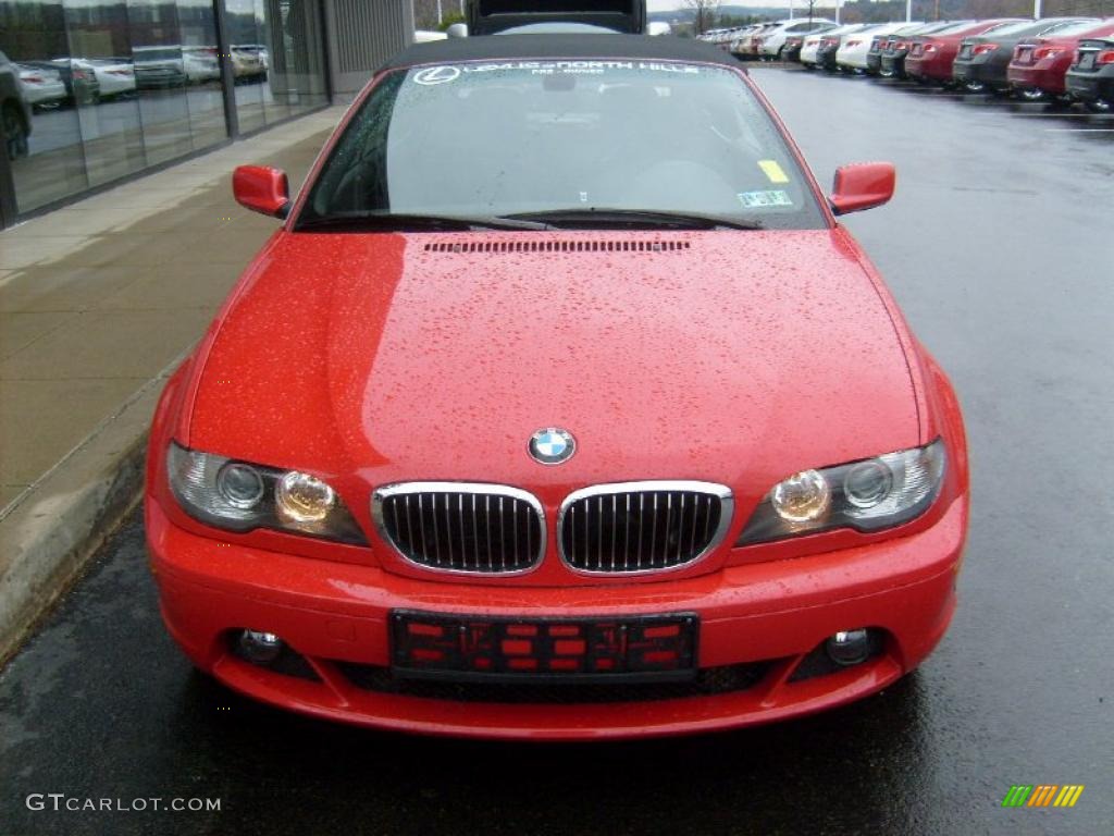 2006 3 Series 330i Convertible - Electric Red / Black photo #7