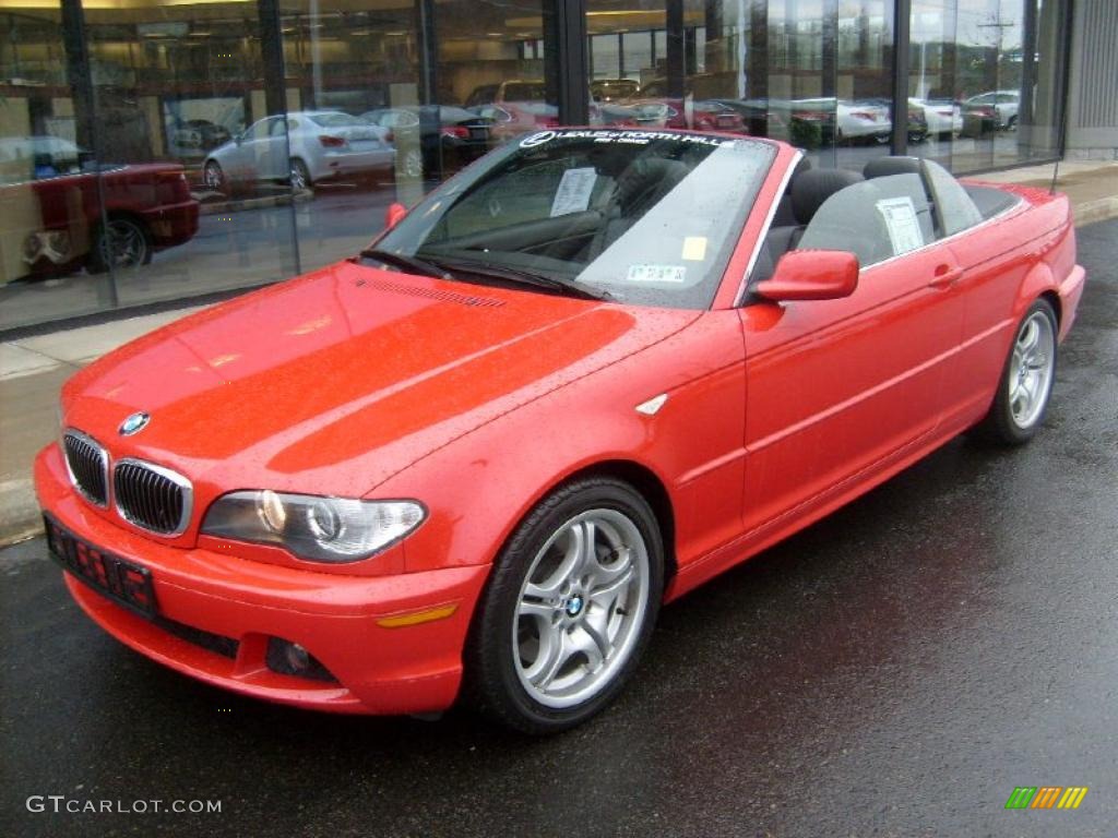 2006 3 Series 330i Convertible - Electric Red / Black photo #17