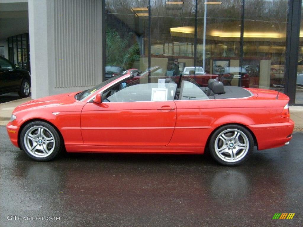 2006 3 Series 330i Convertible - Electric Red / Black photo #18