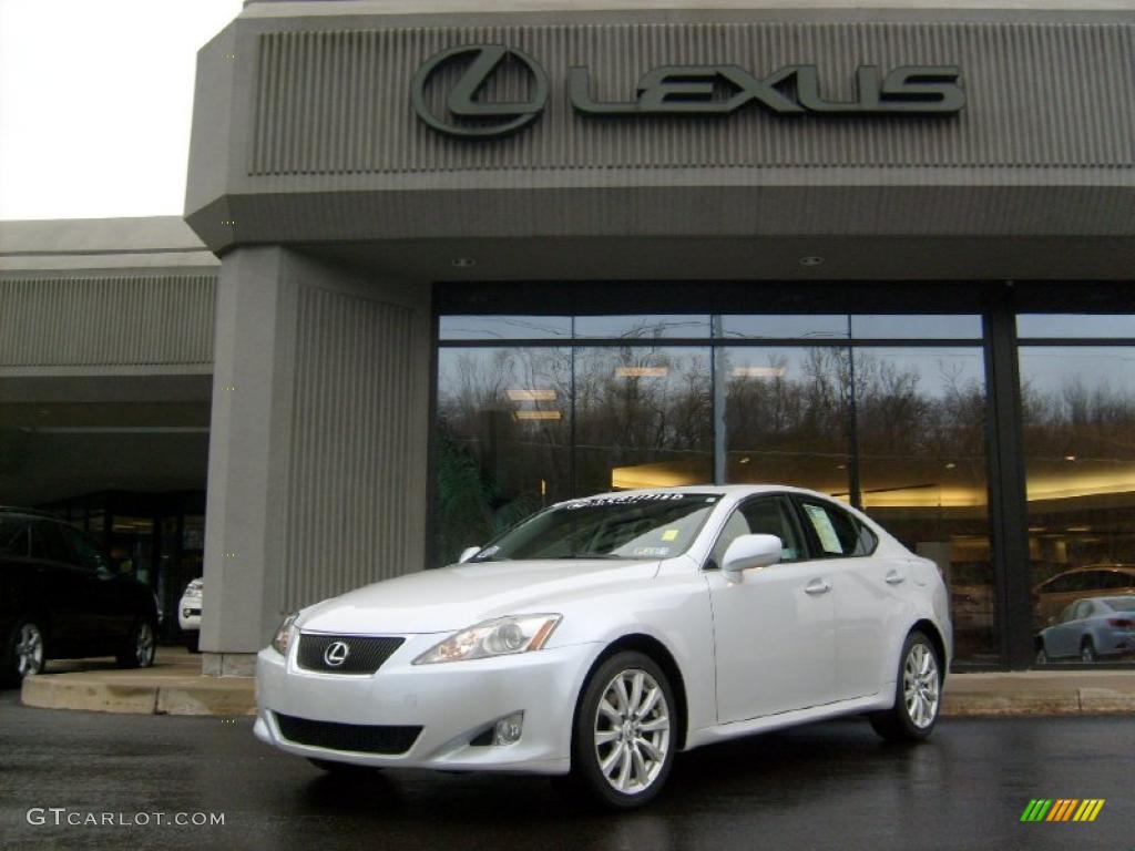 2008 IS 250 AWD - Glacier Frost Pearl / Black photo #1