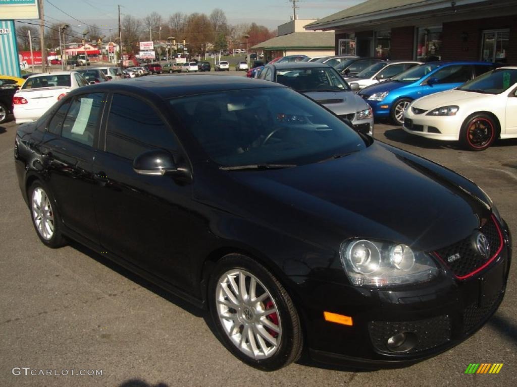 2007 Jetta GLI Sedan - Black / Anthracite photo #1