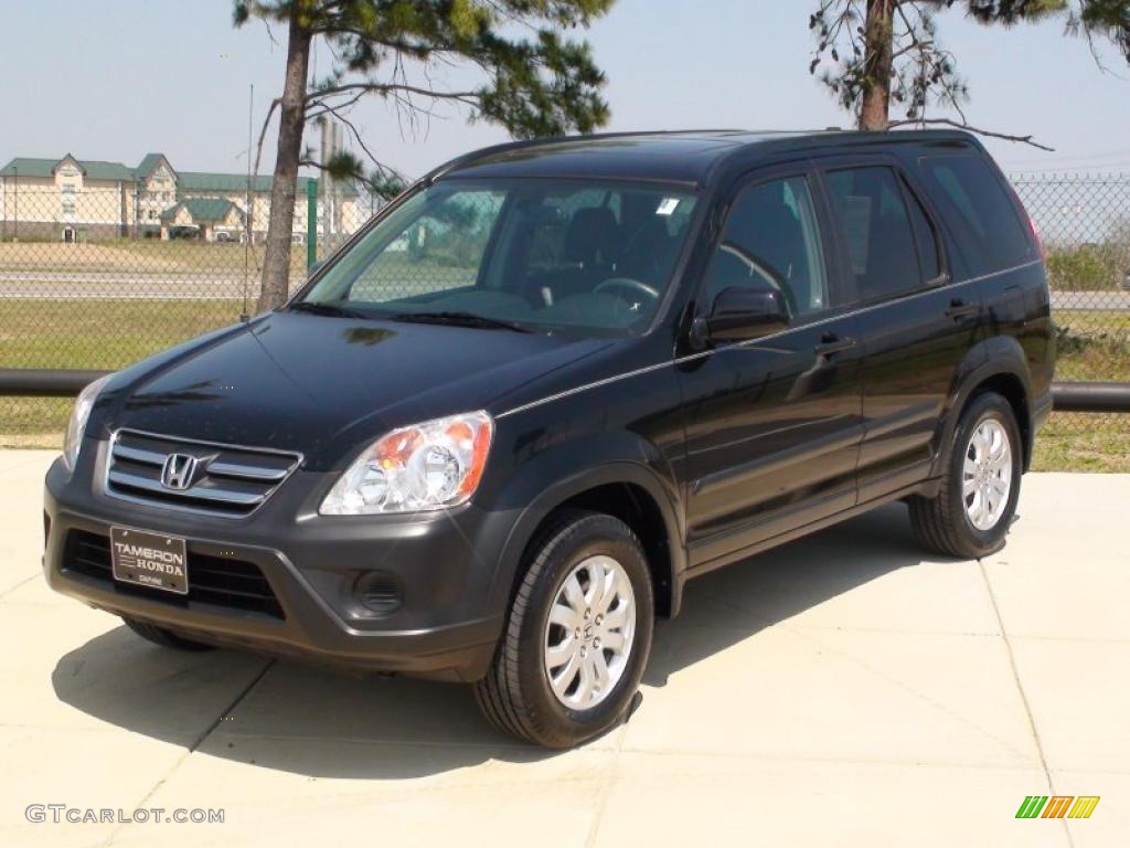 2006 CR-V EX 4WD - Nighthawk Black Pearl / Black photo #9