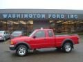 2001 Bright Red Ford Ranger XLT SuperCab 4x4  photo #1