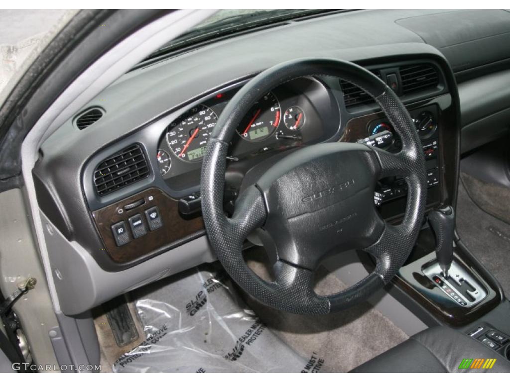 2004 Legacy 2.5 GT Wagon - Titanium Pearl / Black photo #11
