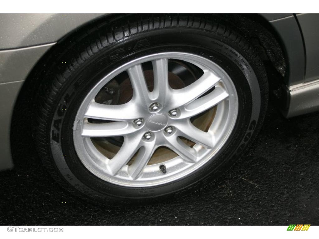 2004 Legacy 2.5 GT Wagon - Titanium Pearl / Black photo #19