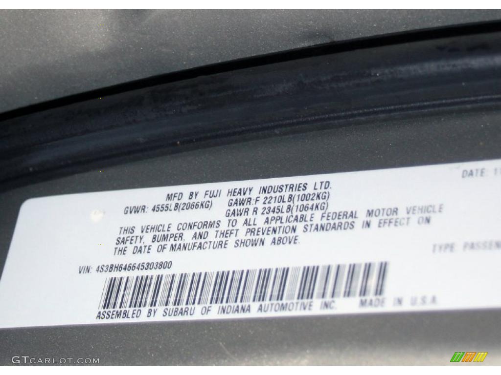 2004 Legacy 2.5 GT Wagon - Titanium Pearl / Black photo #23