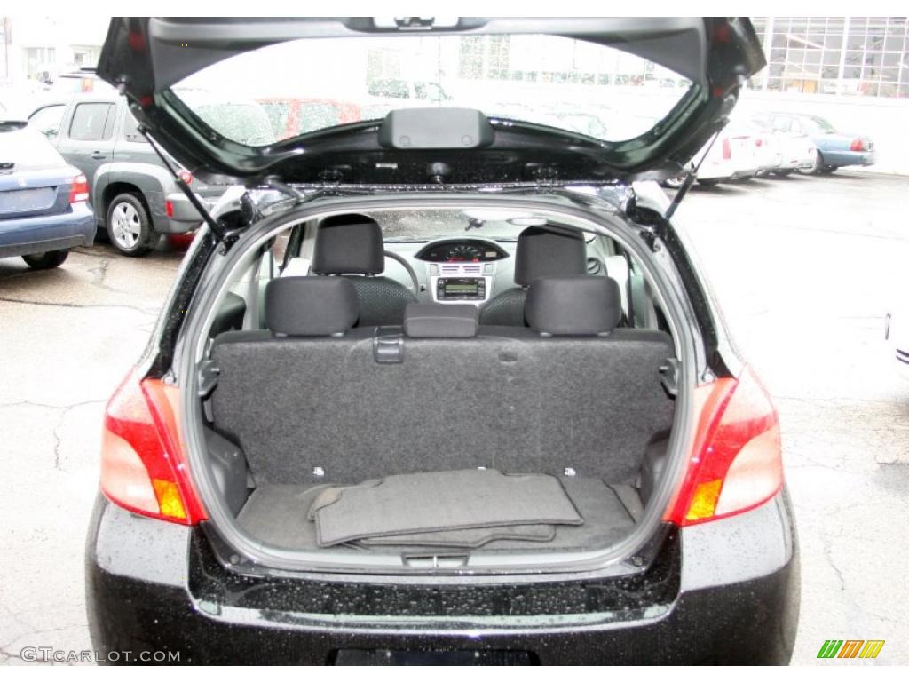 2008 Yaris 3 Door Liftback - Black Sand Pearl / Dark Charcoal photo #7