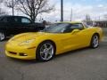 2008 Velocity Yellow Chevrolet Corvette Coupe  photo #3