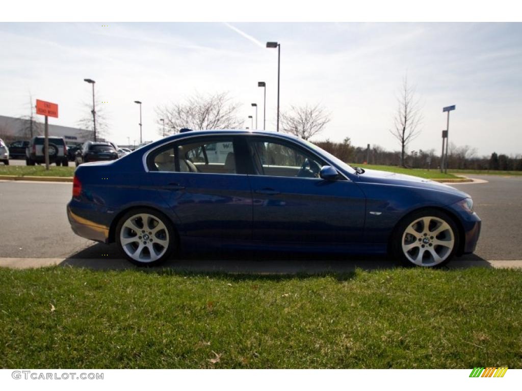 2007 3 Series 335i Sedan - Montego Blue Metallic / Beige photo #7