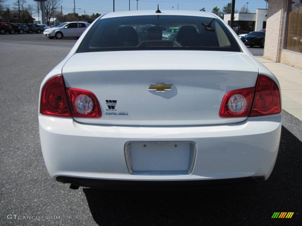 2010 Malibu LS Sedan - Summit White / Cocoa/Cashmere photo #5