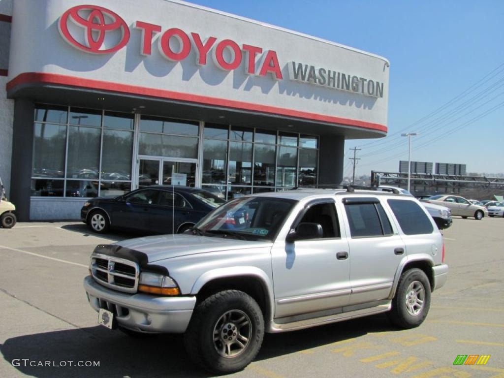 2002 Durango SLT 4x4 - Bright Silver Metallic / Dark Slate Gray photo #1