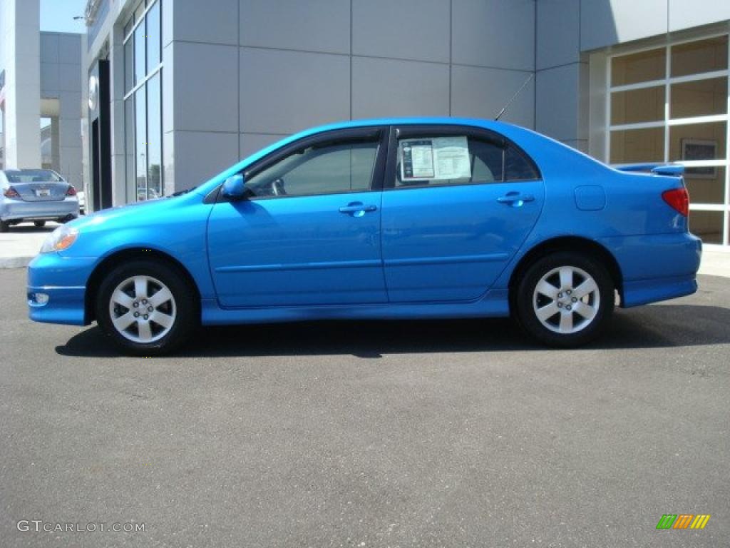 2007 Corolla S - Speedway Blue Metallic / Dark Charcoal photo #3