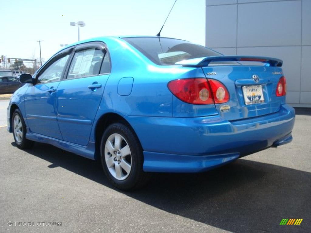 2007 Corolla S - Speedway Blue Metallic / Dark Charcoal photo #4