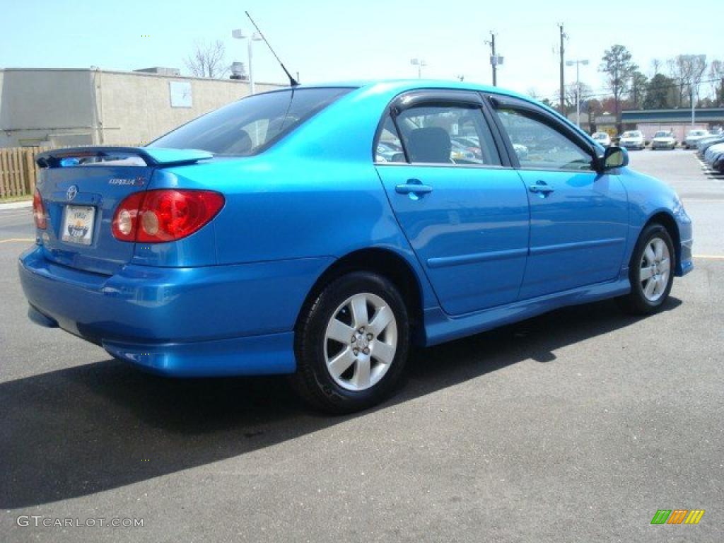 2007 Corolla S - Speedway Blue Metallic / Dark Charcoal photo #6