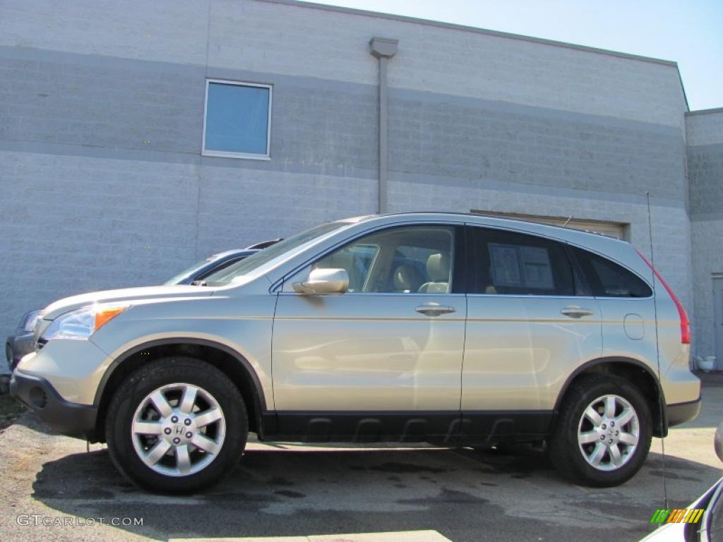 2007 CR-V EX-L 4WD - Borrego Beige Metallic / Ivory photo #2