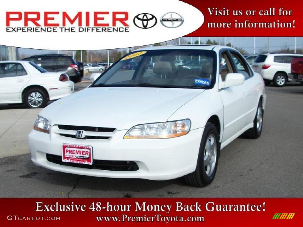 2000 Accord EX V6 Sedan - Taffeta White / Ivory photo #1