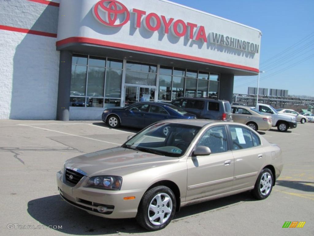 2006 Elantra GLS Sedan - Champagne Beige / Beige photo #1