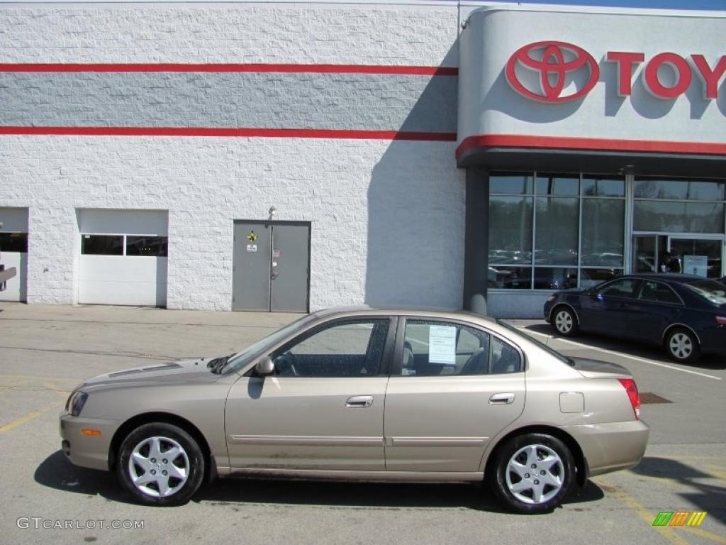 2006 Elantra GLS Sedan - Champagne Beige / Beige photo #2
