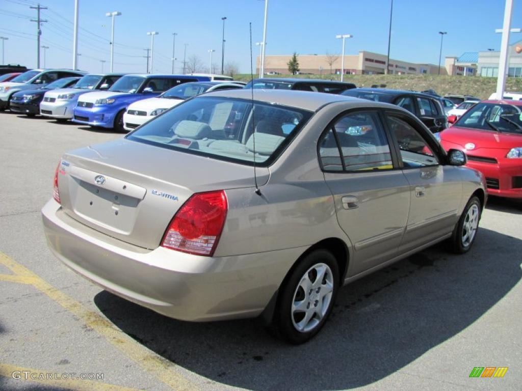 2006 Elantra GLS Sedan - Champagne Beige / Beige photo #3