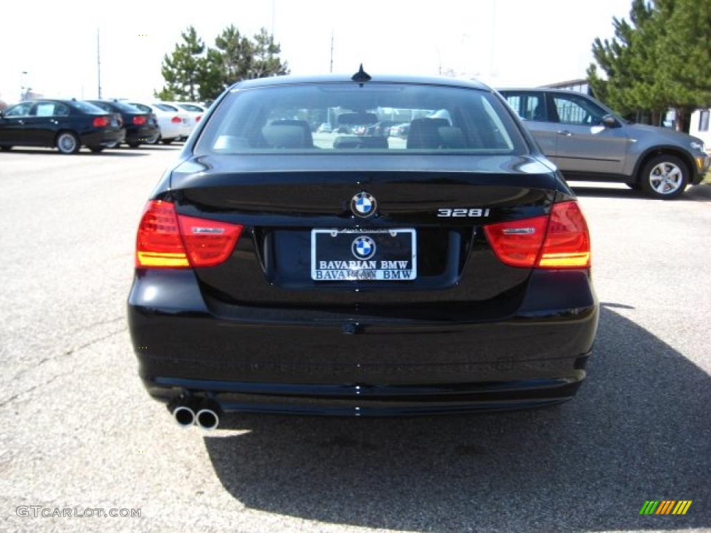 2010 3 Series 328i xDrive Sedan - Jet Black / Black Dakota Leather photo #4