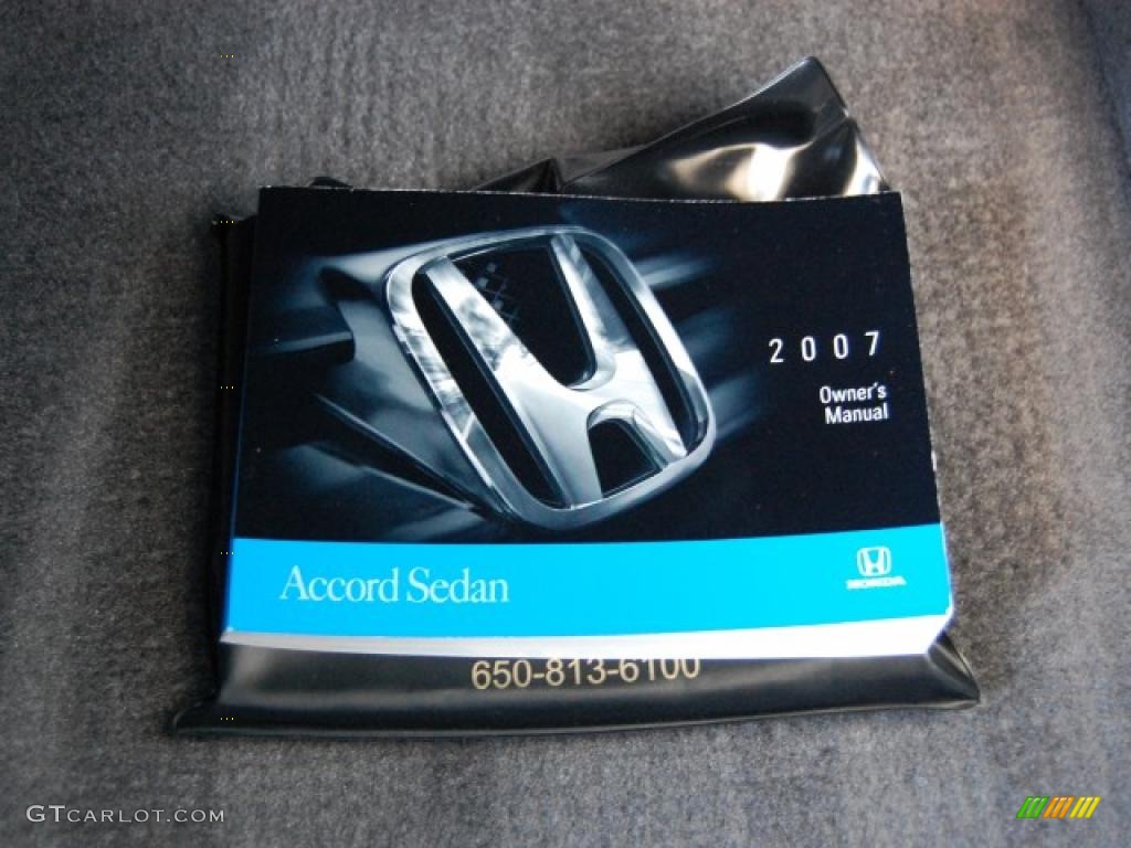 2007 Accord LX Sedan - Royal Blue Pearl / Gray photo #24