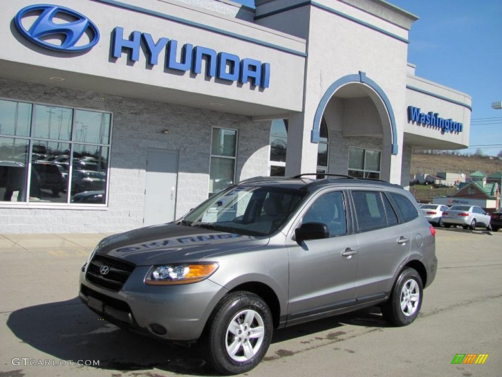 2009 Santa Fe GLS 4WD - Steel Gray / Gray photo #1