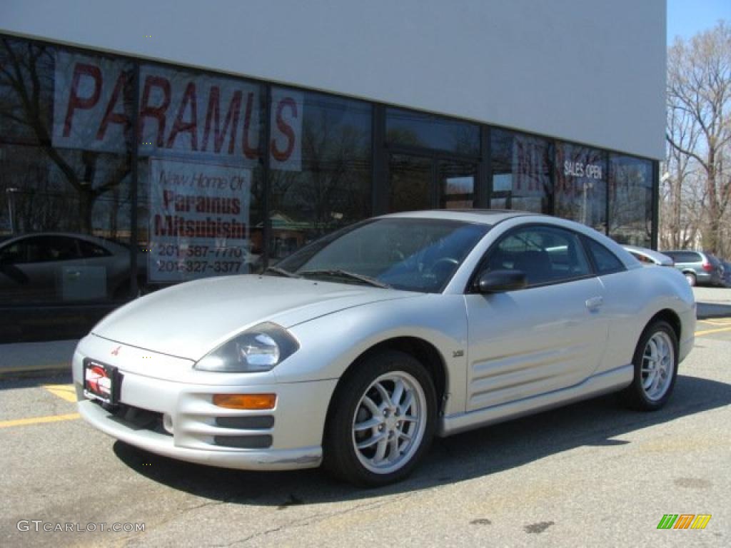 2001 Eclipse GT Coupe - Sterling Silver Metallic / Black photo #1
