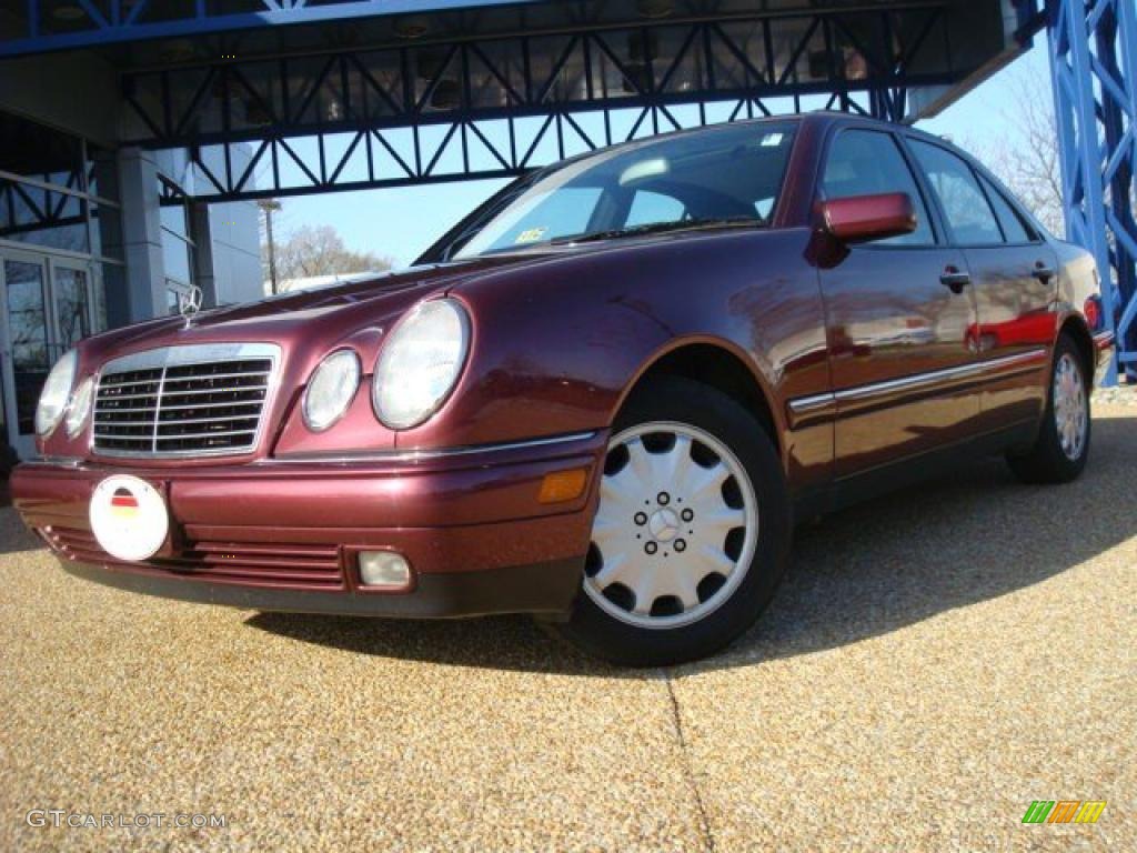 1998 E 300TD Sedan - Ruby Red Metallic / Grey photo #1