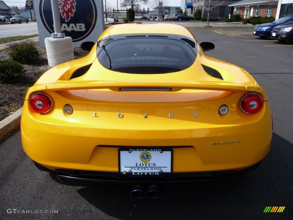 2010 Evora Coupe - Solar Yellow Metallic / Black Leather photo #8
